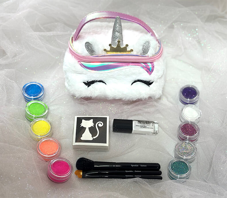 Unicorn Glitter Tattoo Kit Contest Contents